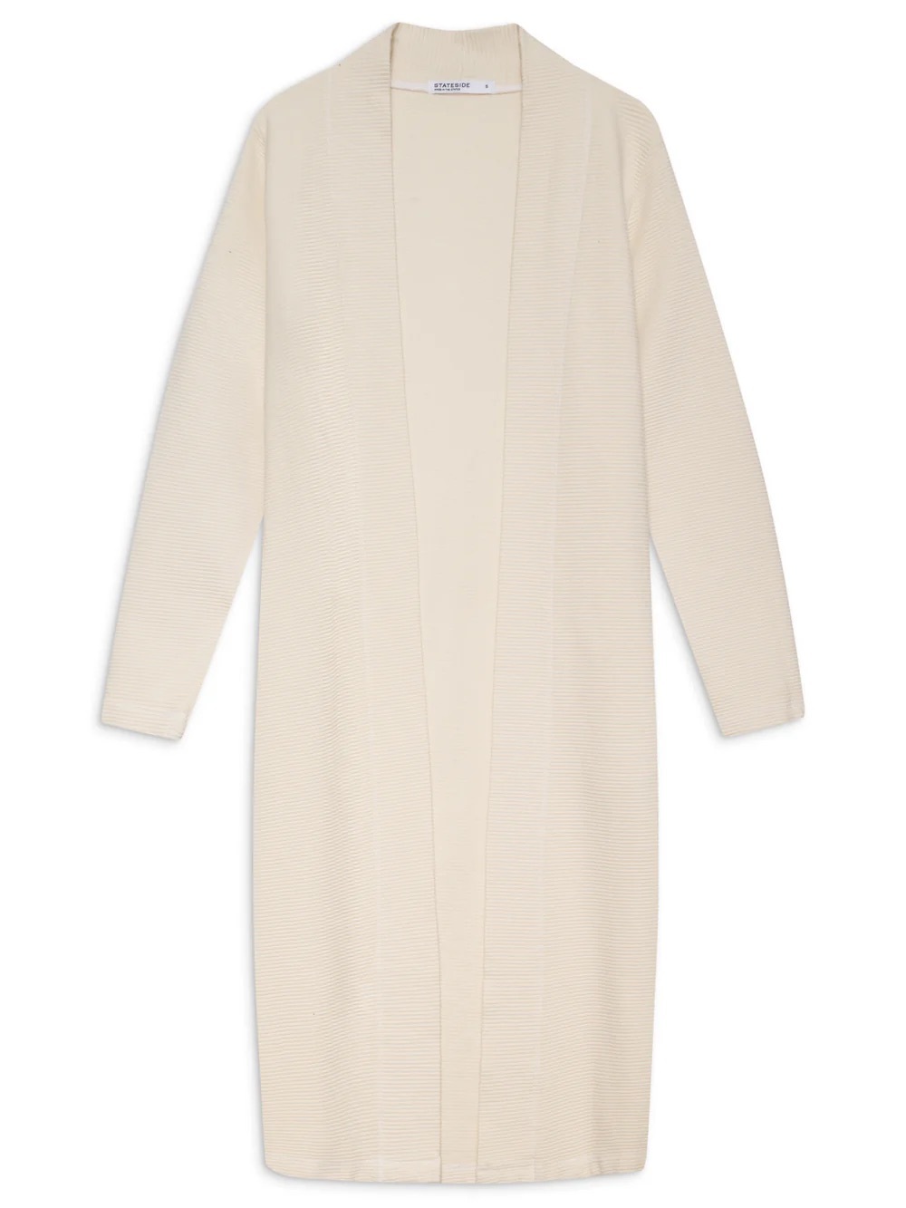 Stateside Horizontal Rib Duster in Cream